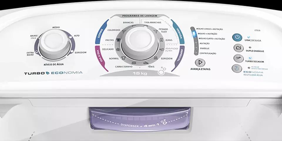 Manual de instruções da lavadora de roupas Electrolux ltd15