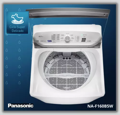 Manual de Instruções da lavadora de roupas Panasonic NA-F160B5