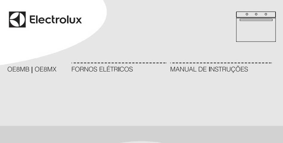 Forno Eletrico de Embutir Electrolux 80L Inox - OE8MX - capa manual