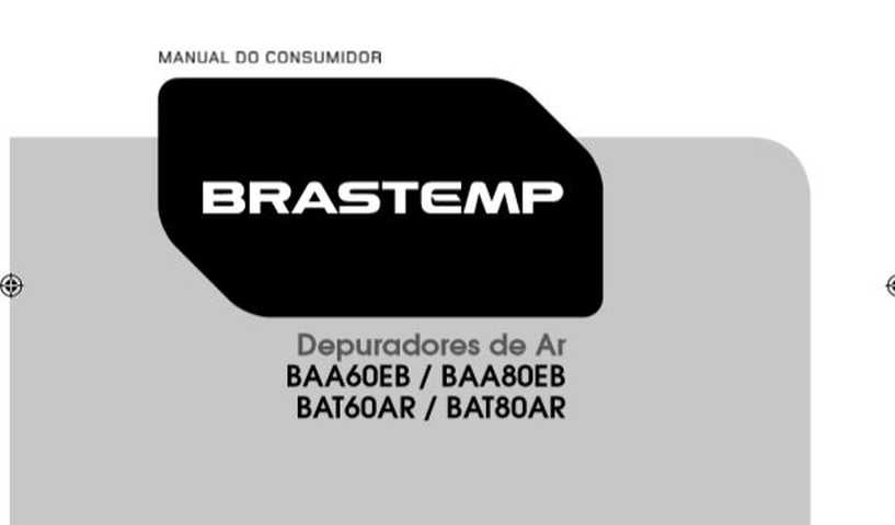 Coifa Brastemp - capa manual