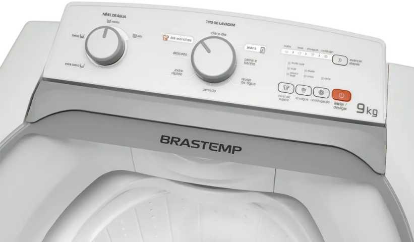 Lavadora de roupas Brastemp 9 kg - BWJ09 - solução de problemas