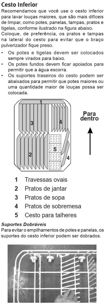 Lava louças Electrolux - LE09 - como usar - abastecendo cesto inferior