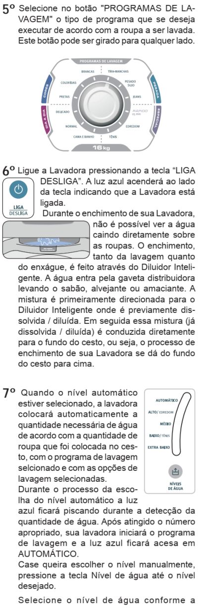 Lavadora de roupas Electrolux LDD16 - como usar 2