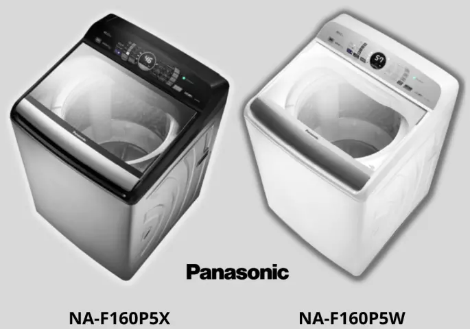 Usando a lavadora de roupas Panasonic NA-F160P5