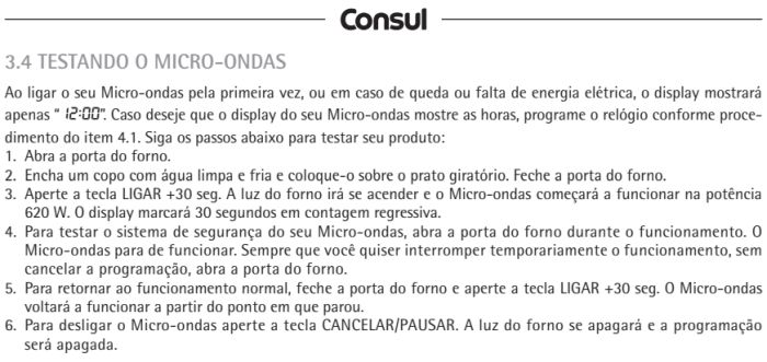 Microondas Consul - CM020 - instalando produto 2