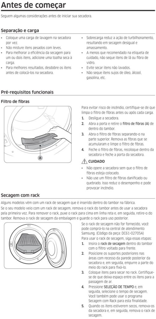 manual da secadora de roupas brastemp antiga