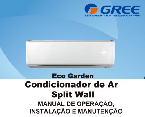 Ar condicionado Gree - capa manual
