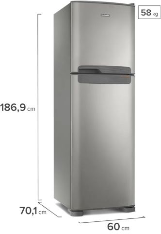 Medidas da geladeira Continental TC44S