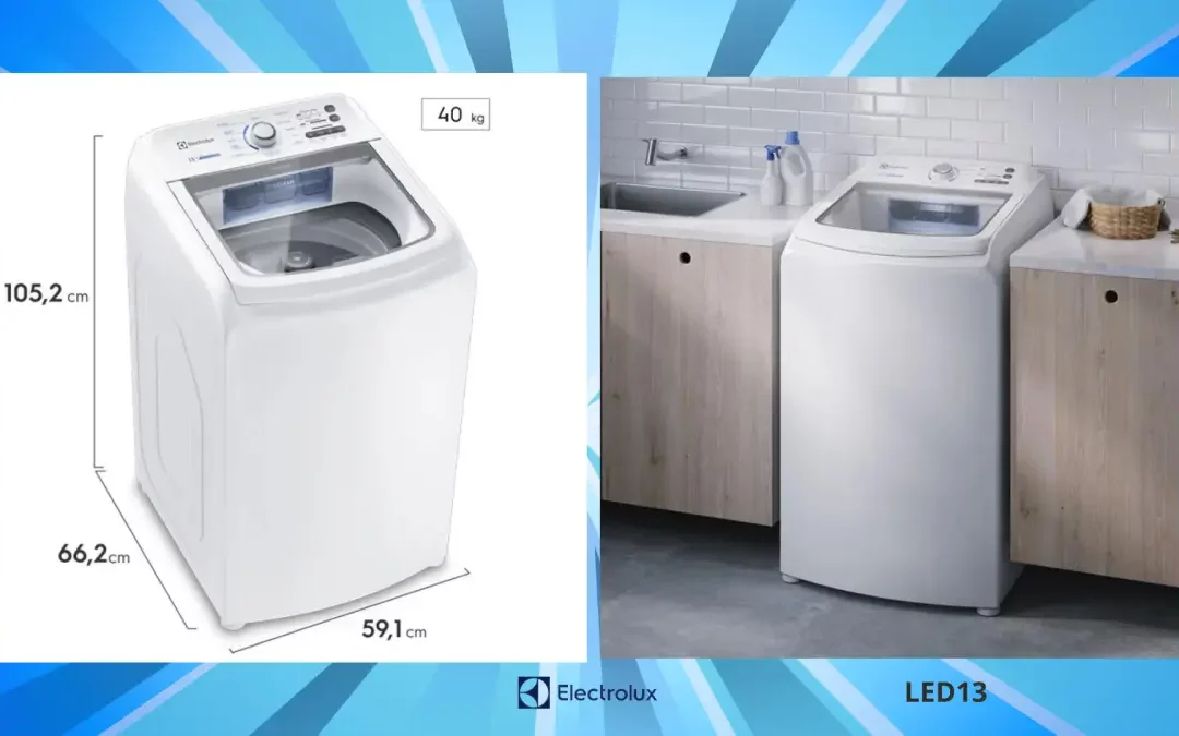 Manual de instruções da lavadora de roupas Electrolux – LED13