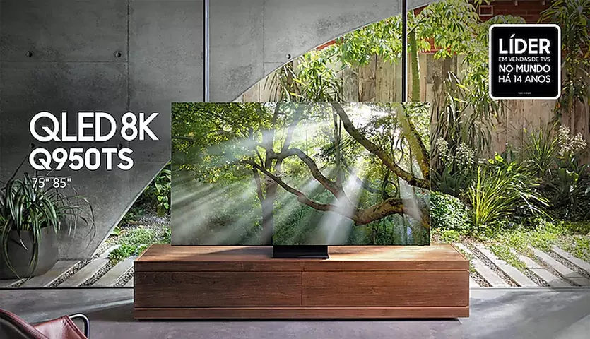 Ficha técnica do Smart TV Samsung QLED 8K Q950TS 85 pol