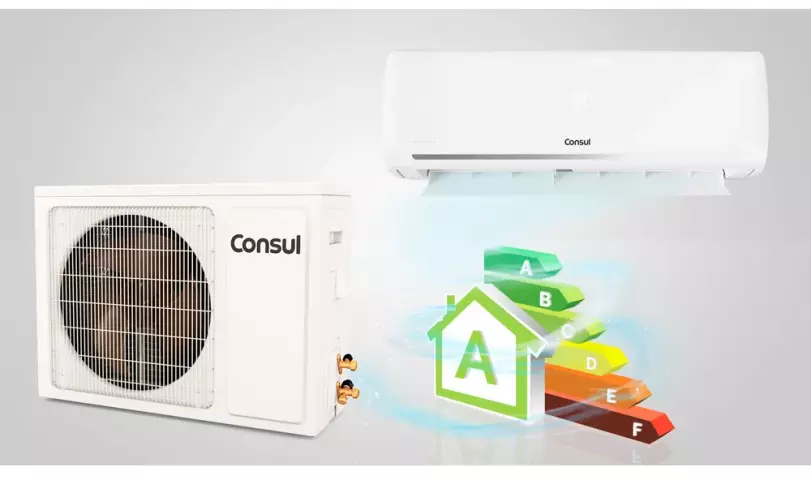 Medidas do ar-condicionado Consul inverter 9000 BTU, quente-frio