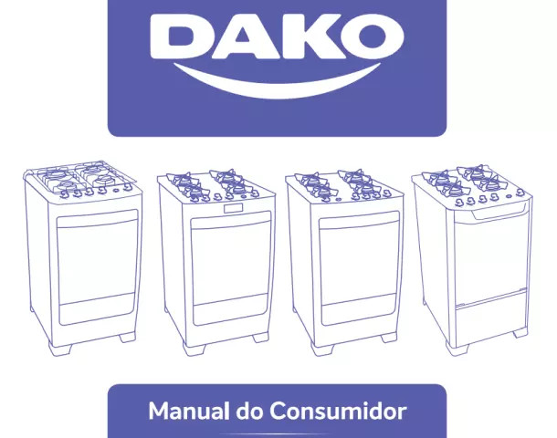 Fogão Dako - Capa Manual