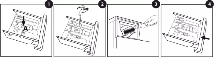 Lava e seca Philco PLS12 como limpar - dispenser