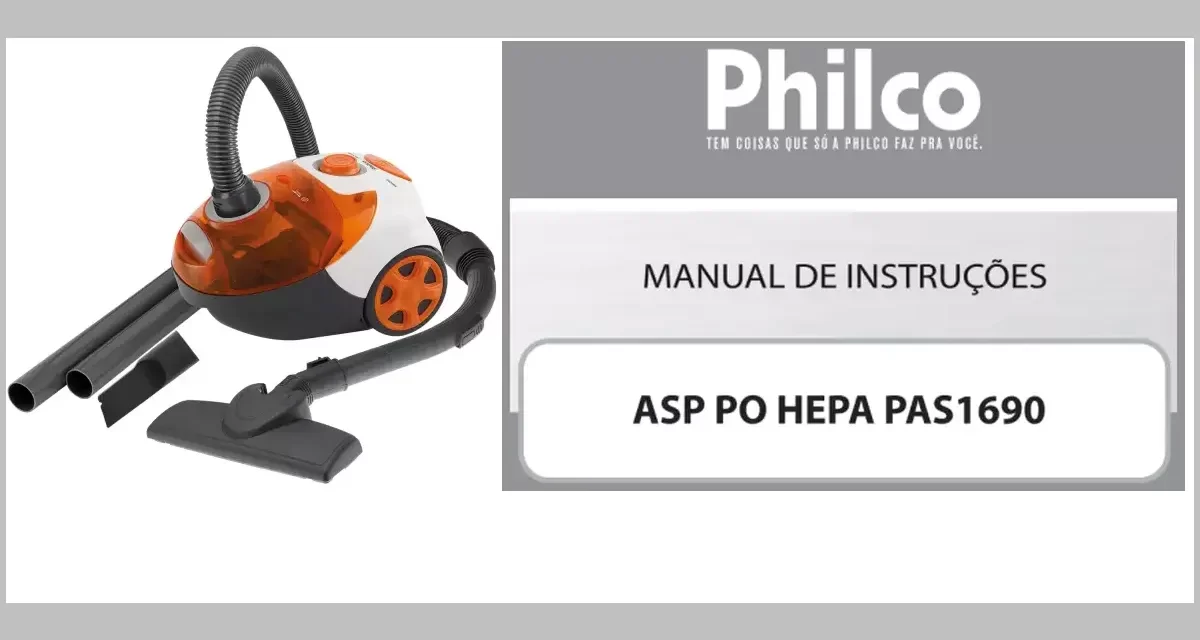 Medidas do Aspirador de pó Philco – PAS1690
