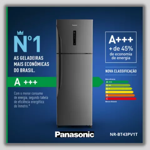 Ficha técnica da geladeira Panasonic - NR-BT43PV1T