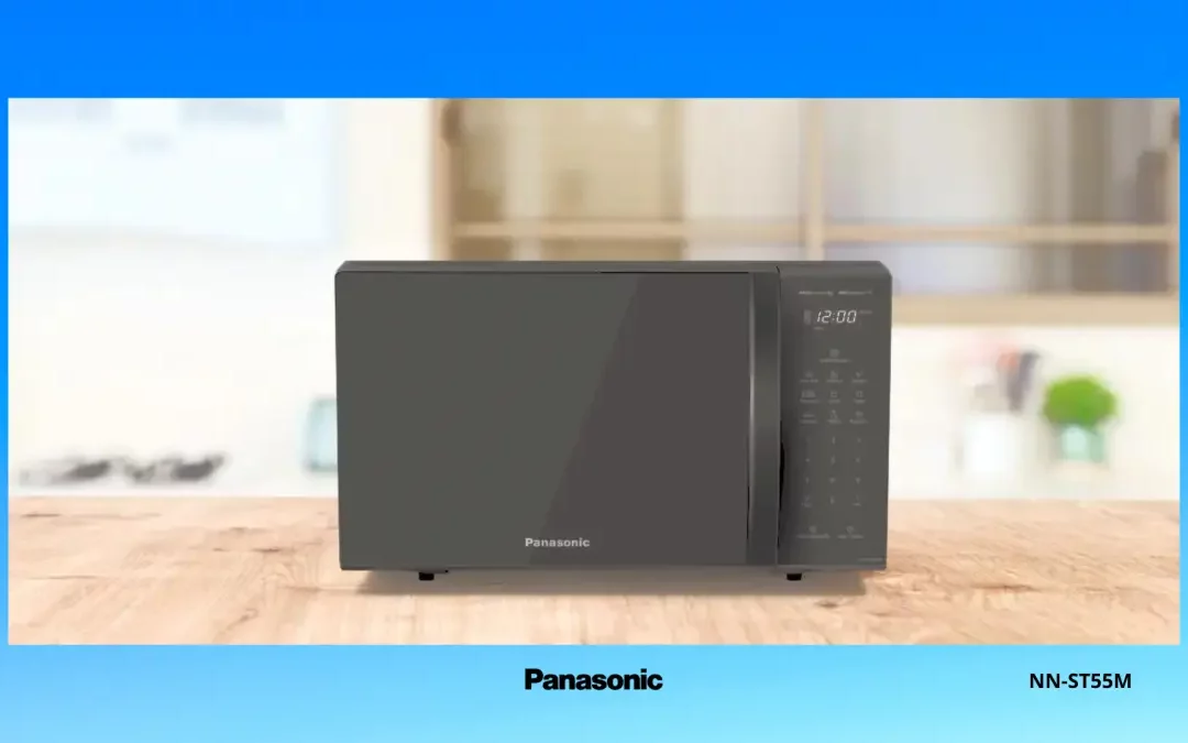 Microondas Panasonic 27 litros com Dupla Refeição, preto - NN-ST55MBRU