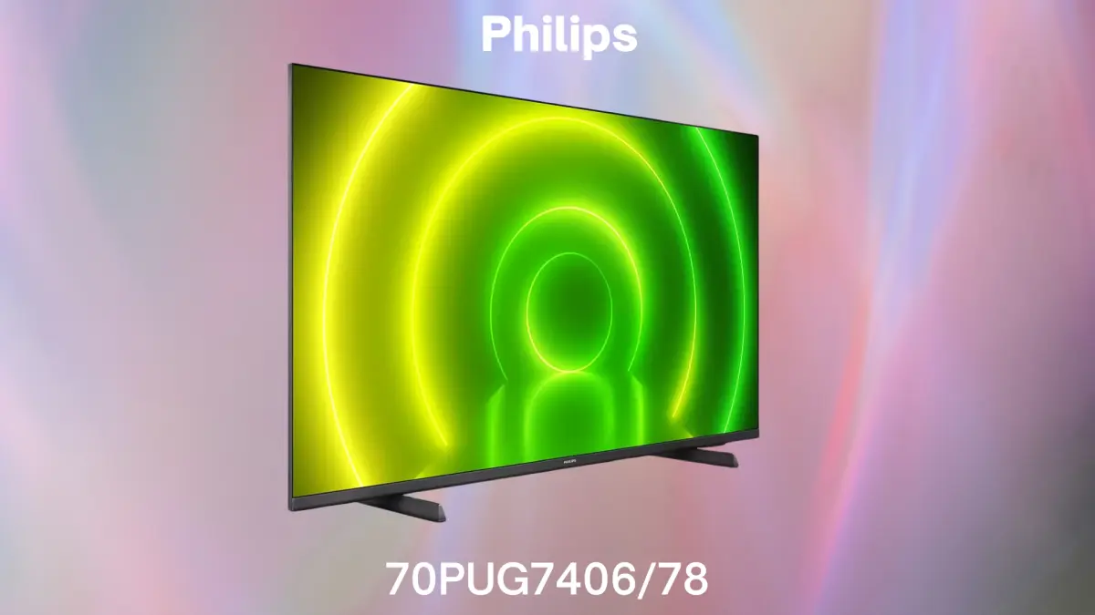 Ficha técnica do Smart TV Philips 70 pol., 4K, Android TV UHD LED - 70PUG7406/78