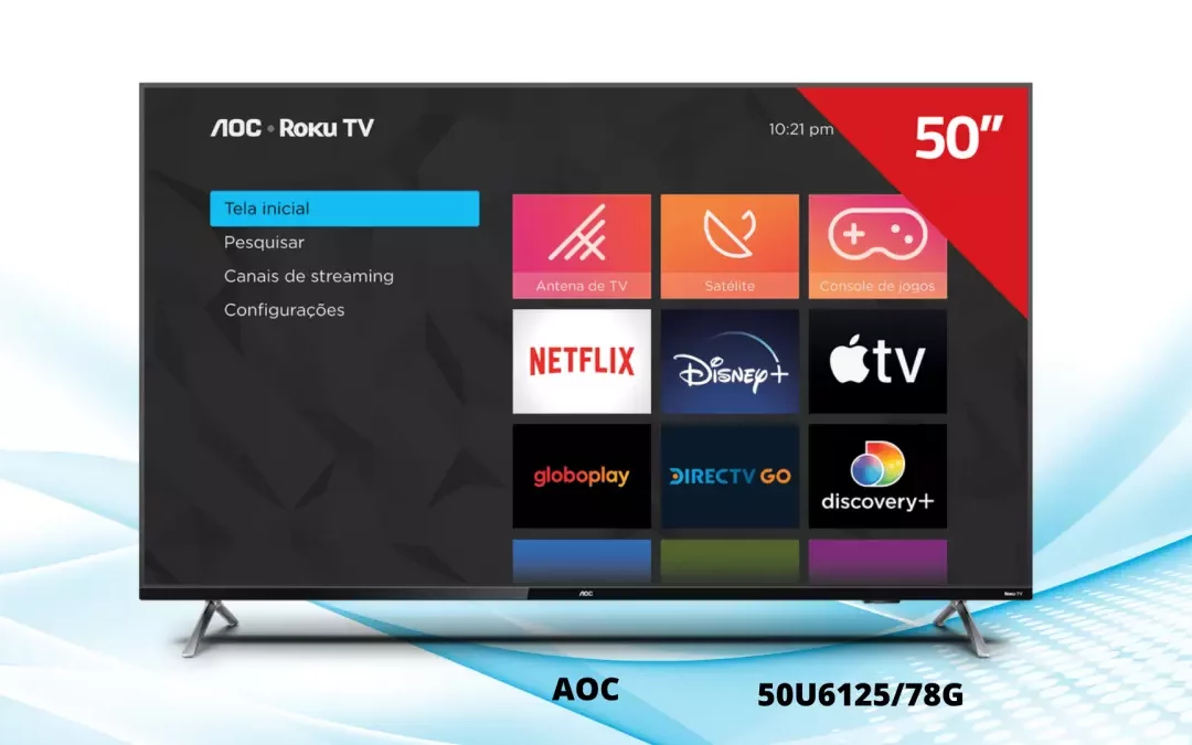 Medidas do Smart TV AOC – Modelos 