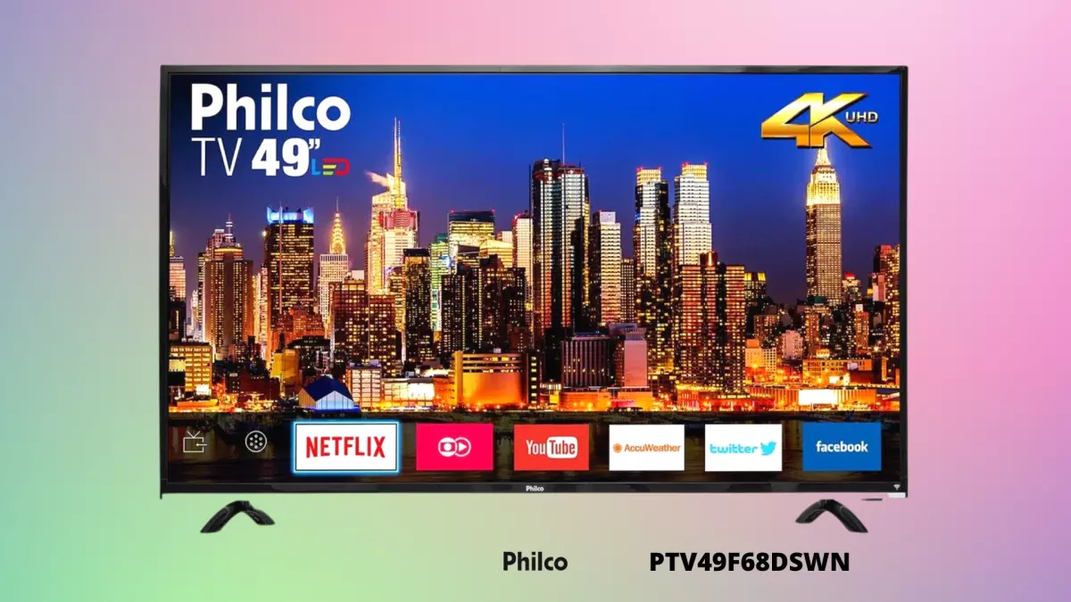 Ficha técnica do Smart TV Philco 49 pol., 4k LED, Netflix - PTV49F68DSWN