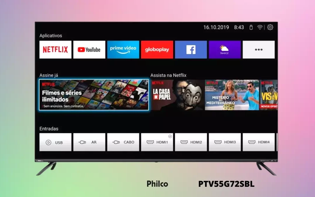 Ficha Técnica do Smart TV Philco PTV55G72SBL