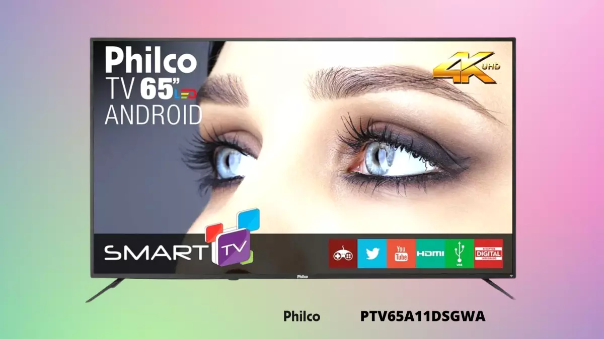 Ficha técnica do Smart TV Philco 65 pol., 4k LED, Android - PH65G60DSGWAG