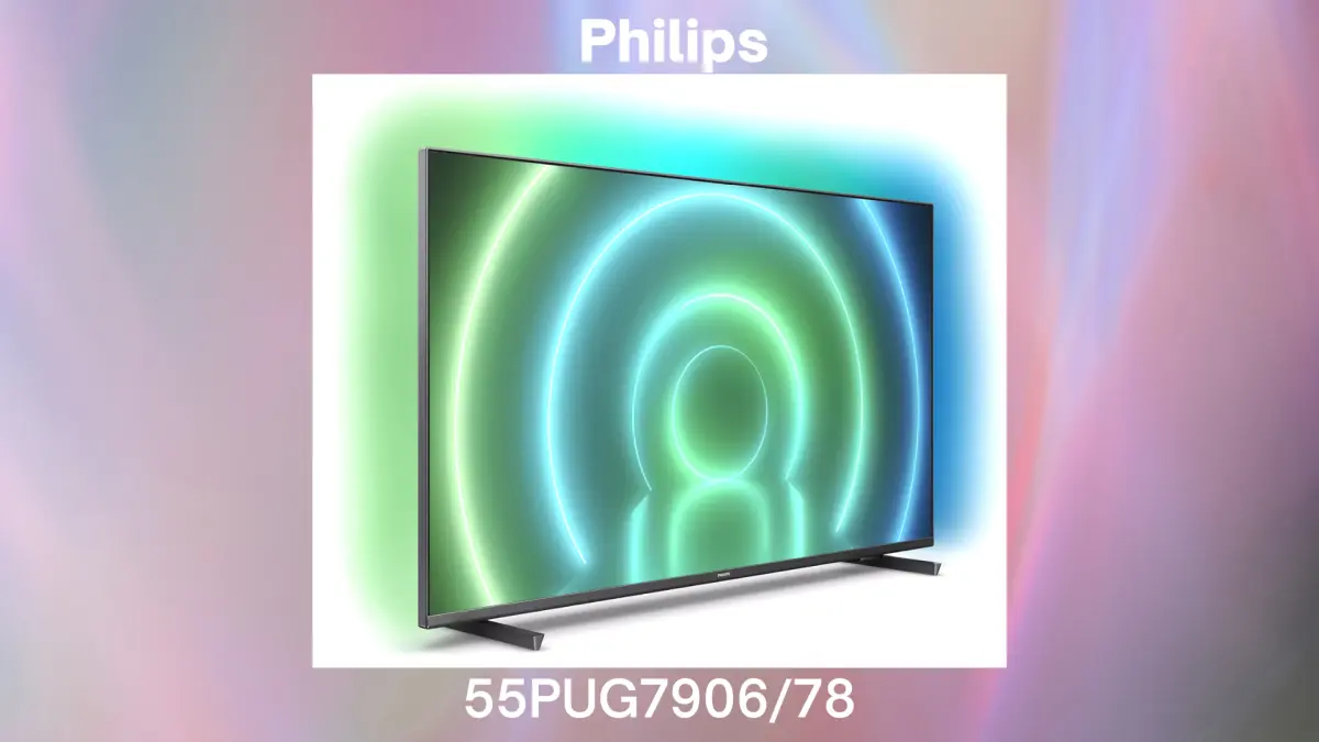 Ficha técnica do Smart TV Philips 55 pol., 4K, Android TV UHD LED - 55PUG7906/78