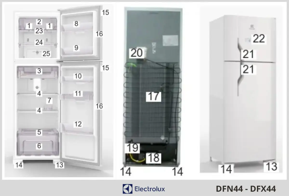 Geladeira Electrolux DFN44 DFX44 - conhecendo produto 