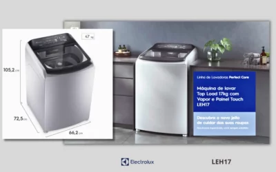 Manual de instruções da lavadora de roupas Electrolux – LEH17