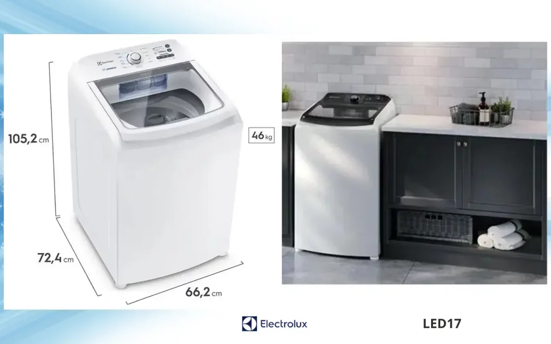 Manual de instruções da lavadora de roupas Electrolux – LED17