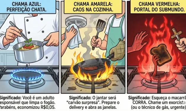 Chama do Fogão: O Que as Cores Revelam Sobre Segurança?