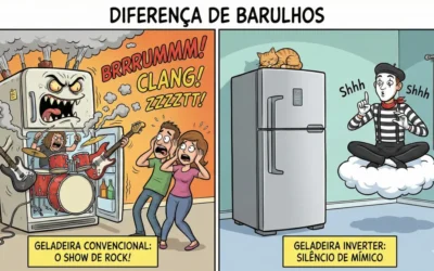 Geladeira inverter vs convencional: qual a mais silenciosa