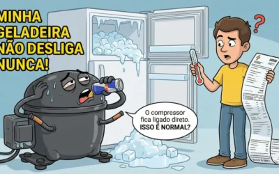 Minha geladeira não desliga nunca: é normal?