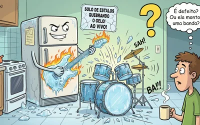 Minha geladeira está estalando: é normal?