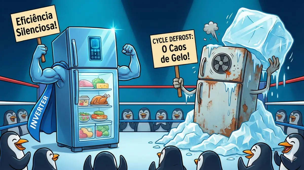 Geladeira Frost Free vs Cycle Defrost: O Guia Definitivo